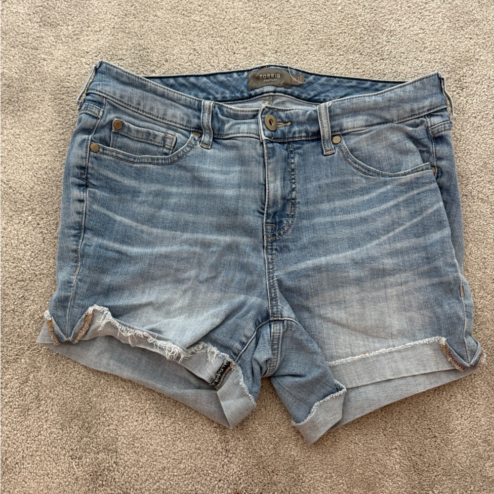 Torrid Light Blue Jean Shorts